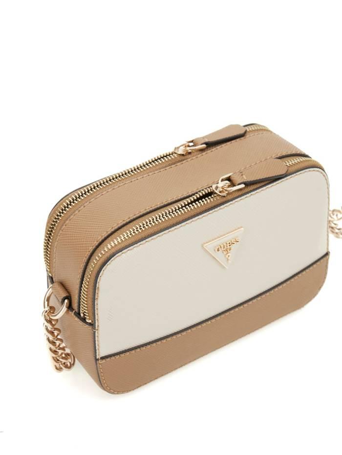 GUESS BORSA NOELLE II CROSSBODY CAMERA  TAN MULTI  TAN MULTI  3