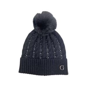 GUESS CAPPELLO KNITTED BEANIE BLACK  BLACK