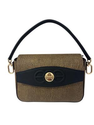 BORBONESE BORSA CAMERA CASE S. C/T OP NATURALE NERO  OP NATURALE NERO