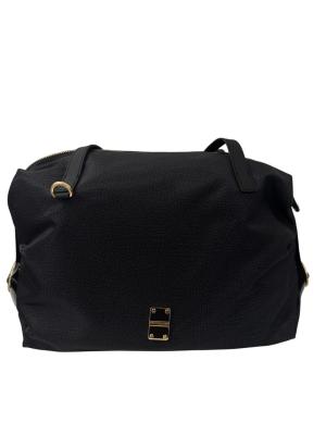 BORBONESE BORSA SHOPPING M. DARK BLACK  DARK BLACK