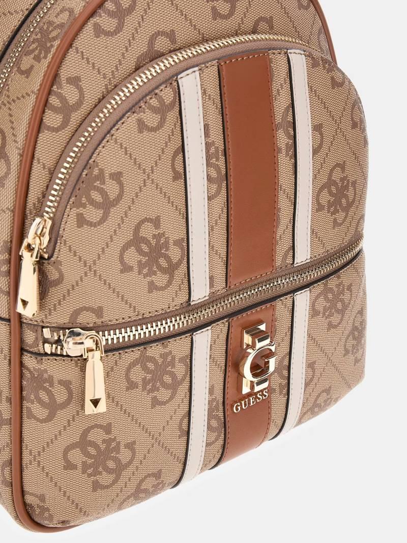 GUESS ZAINO ERENIA LARGE BACKPACK LATTE LOGO GUESS ZAINO ERENIA LARGE BACKPACK LATTE LOGO 4