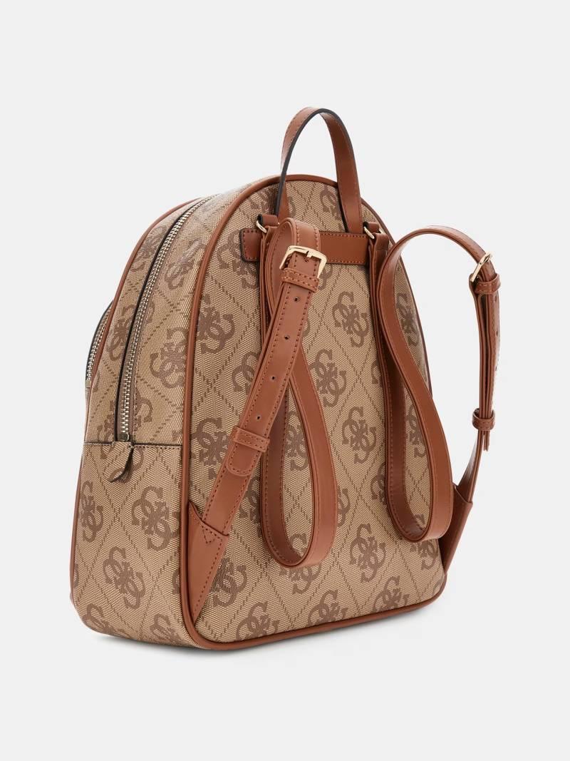 GUESS ZAINO ERENIA LARGE BACKPACK LATTE LOGO GUESS ZAINO ERENIA LARGE BACKPACK LATTE LOGO 2