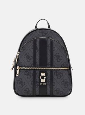 GUESS ZAINO ERENIA LARGE BACKPACK COAL LOGO  COAL LOGO 