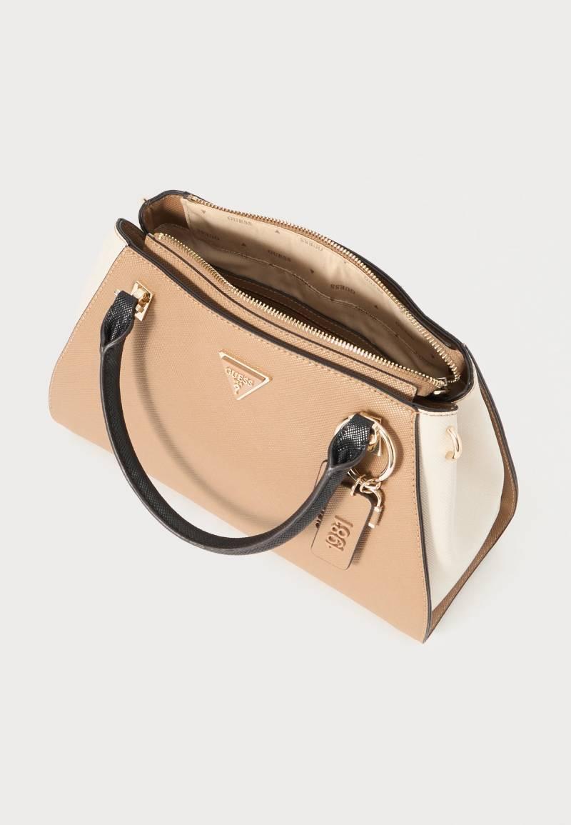 GUESS BORSA NOELLE II LUXURY SATCHEL TAN MULTI GUESS BORSA NOELLE II LUXURY SATCHEL TAN MULTI 3