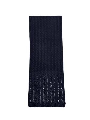 GUESS SCIARPA KNITTED SCARF 30X165 BLACK BLACK