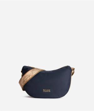 ALVIERO MARTINI 1^ CLASSE TRACOLLA MEZZALUNA PICCOLA BLU NOTTE  BLU NOTTE 