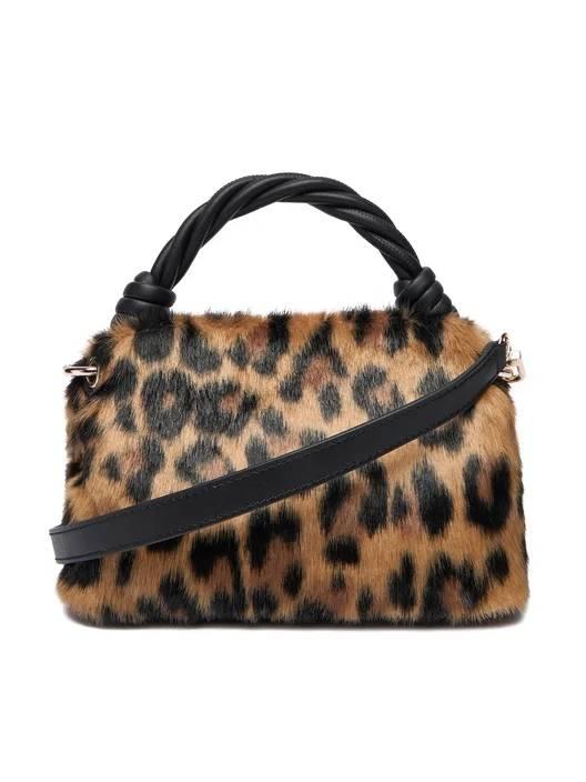 GUESS BORSA SHAIDA TOP HANDLE LEOPARDATO GUESS BORSA SHAIDA TOP HANDLE LEOPARDATO 2