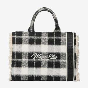 MARC ELLIS BORSA BUBY CHECK L BLACK 