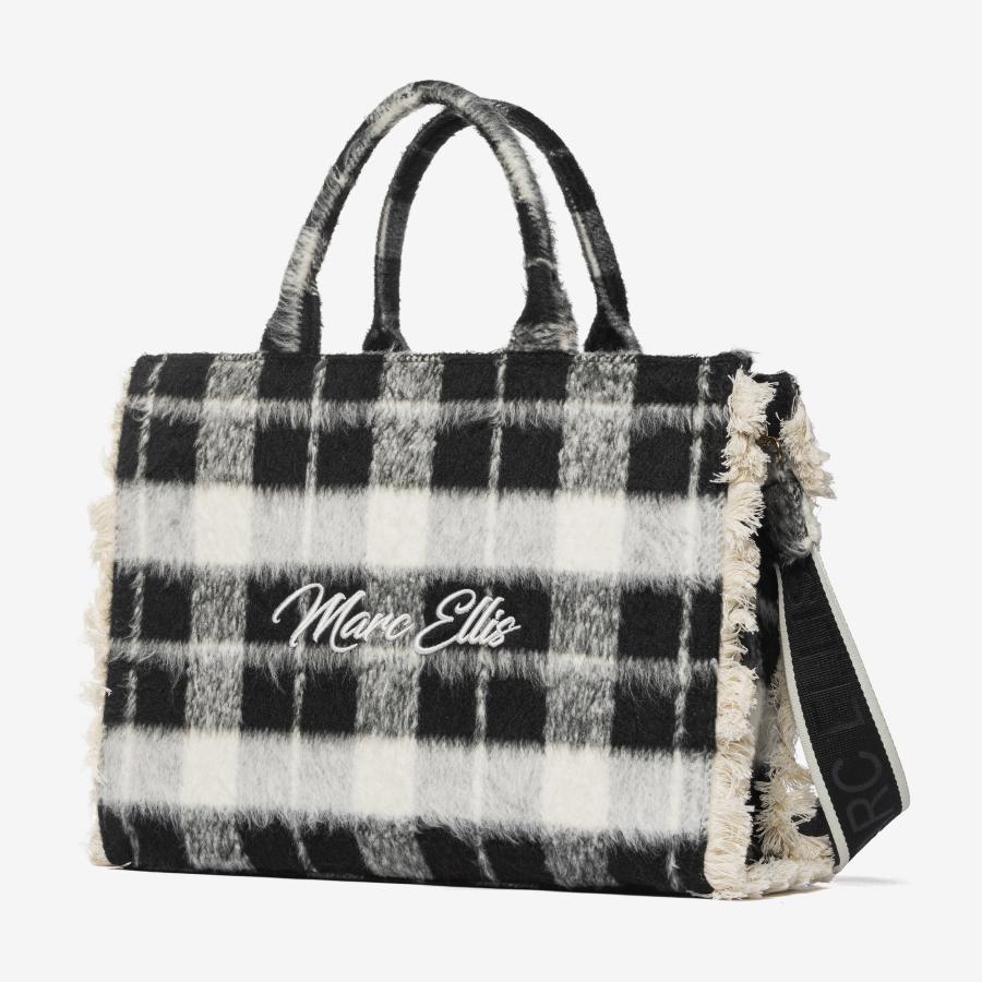 MARC ELLIS BORSA BUBY CHECK L BLACK  2