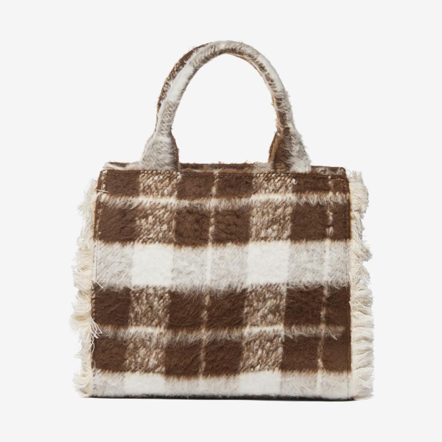 MARC ELLIS BORSA BUBY CHECK S  COCOA  3