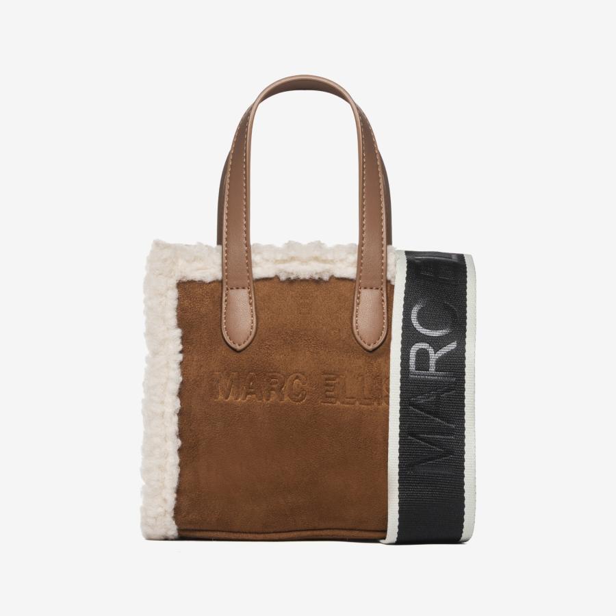 MARC ELLIS BORSA BUBY SUEDE S DARK CUOIO  DARK CUOIO  1