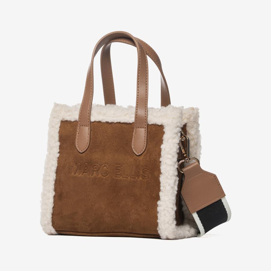 MARC ELLIS BORSA BUBY SUEDE S DARK CUOIO  DARK CUOIO  2