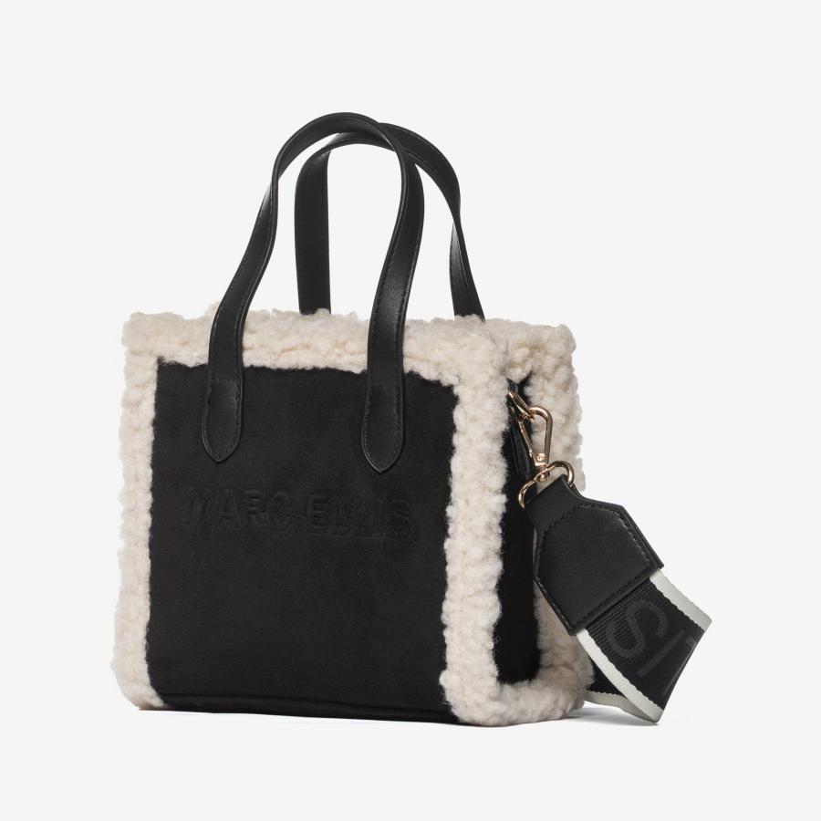 MARC ELLIS BORSA BUBY SUEDE S BLACK  BLACK  2