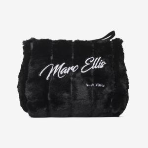 MARC ELLIS POCHETTE BUBY HAIR CLUTCH BLACK  BLACK 