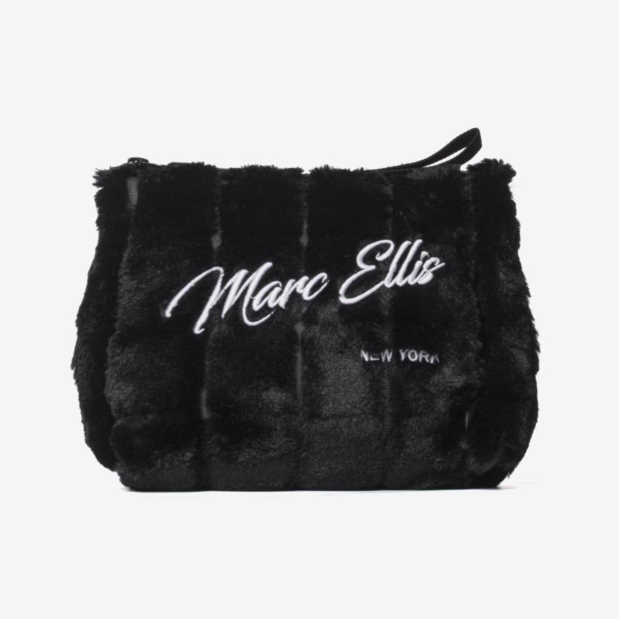 MARC ELLIS POCHETTE BUBY HAIR CLUTCH BLACK  BLACK  1