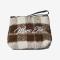 MARC ELLIS POCHETTE BUBY CHECK CLUTCH COCOA COCOA