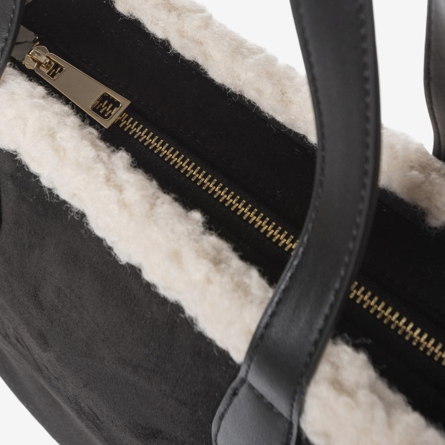MARC ELLIS BORSA BUBY SUEDE L BLACK  BLACK  4