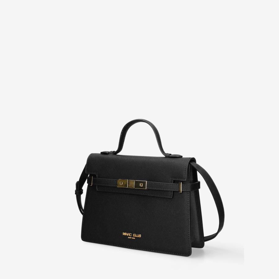 MARC ELLIS BORSA AROUND M 26  BLACK/ LIGHT GOLD 2