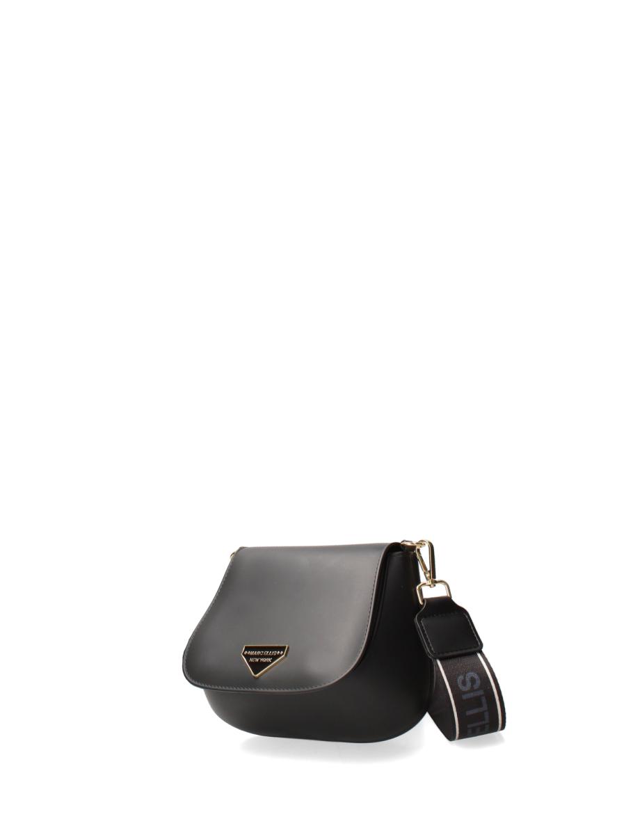 MARC ELLIS BORSA FLAT SWIPE BLACK  BLACK/LIGHT GOLD 3