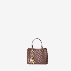 MARC ELLIS BORSA FLAT KRISSY S WEVE COCOA  COCOA/LIGHT GOLD 