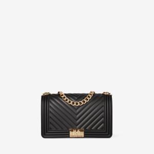 MARC ELLIS BORSA FLAT M BLACK  BLACK/LIGHT GOLD