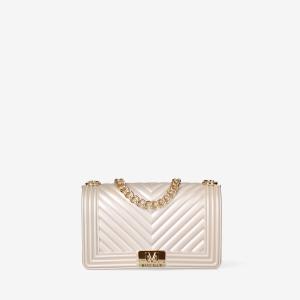 MARC ELLIS BORSA FLAT M TAUPE  TAUPE/LIGHT GOLD 