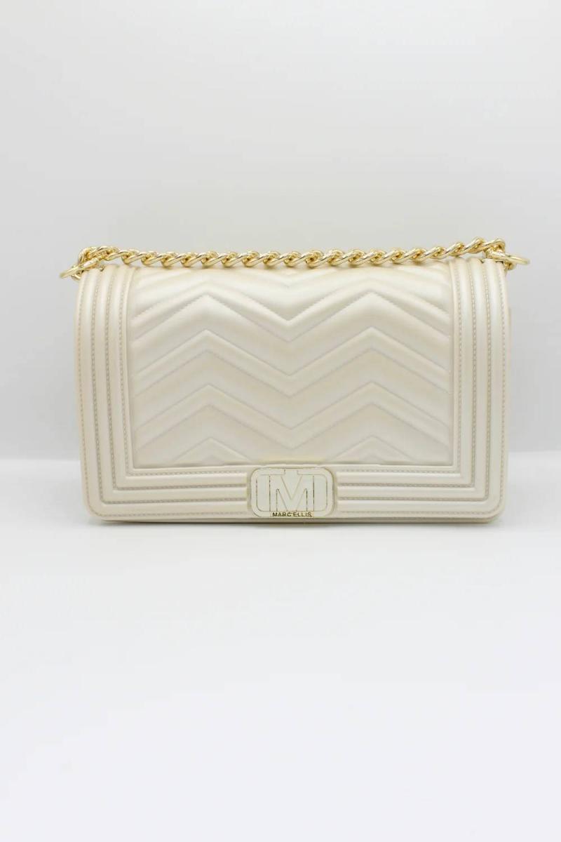 MARC ELLIS BORSA FLAT WAVE M TAUPE TAUPE/LIGHT GOLD MARC ELLIS BORSA FLAT WAVE M TAUPE TAUPE/LIGHT GOLD