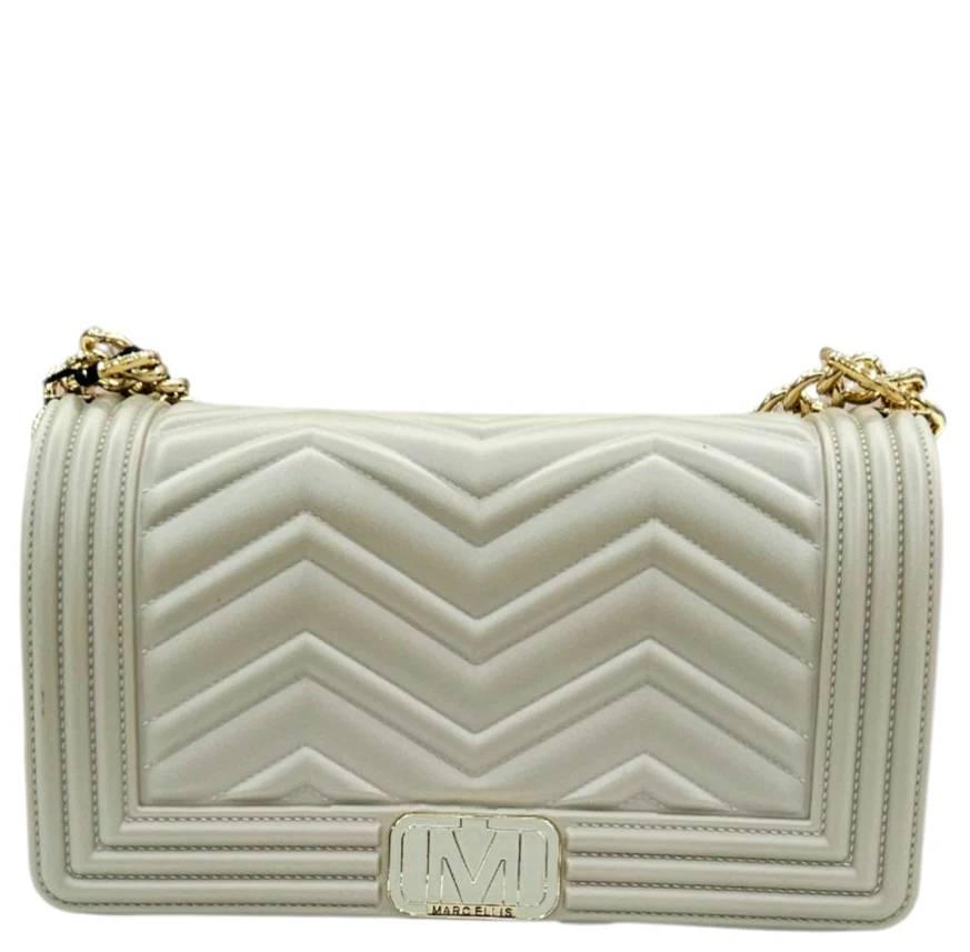 MARC ELLIS BORSA FLAT WAVE S TAUPE TAUPE/LIGHT GOLD MARC ELLIS BORSA FLAT WAVE S TAUPE TAUPE/LIGHT GOLD