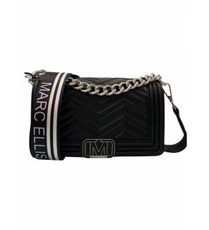 MARC ELLIS BORSA FLAT WAVE XS BLACK  BLACK/LIGHT GOLD