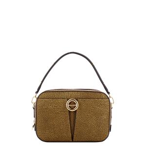 BORBONESE BORSA CAMERA CASE OP NATURALE/NERO  OP NATURALE NERO