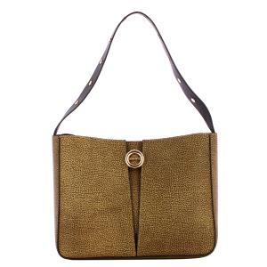 BORBONESE BORSA SECCHIELLO S. OP NATURALE NERO  OP NATURALE NERO