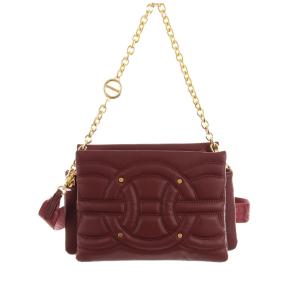 BORBONESE BORSA CROSS OVER TRIFOLDER MERLOT  MERLOT