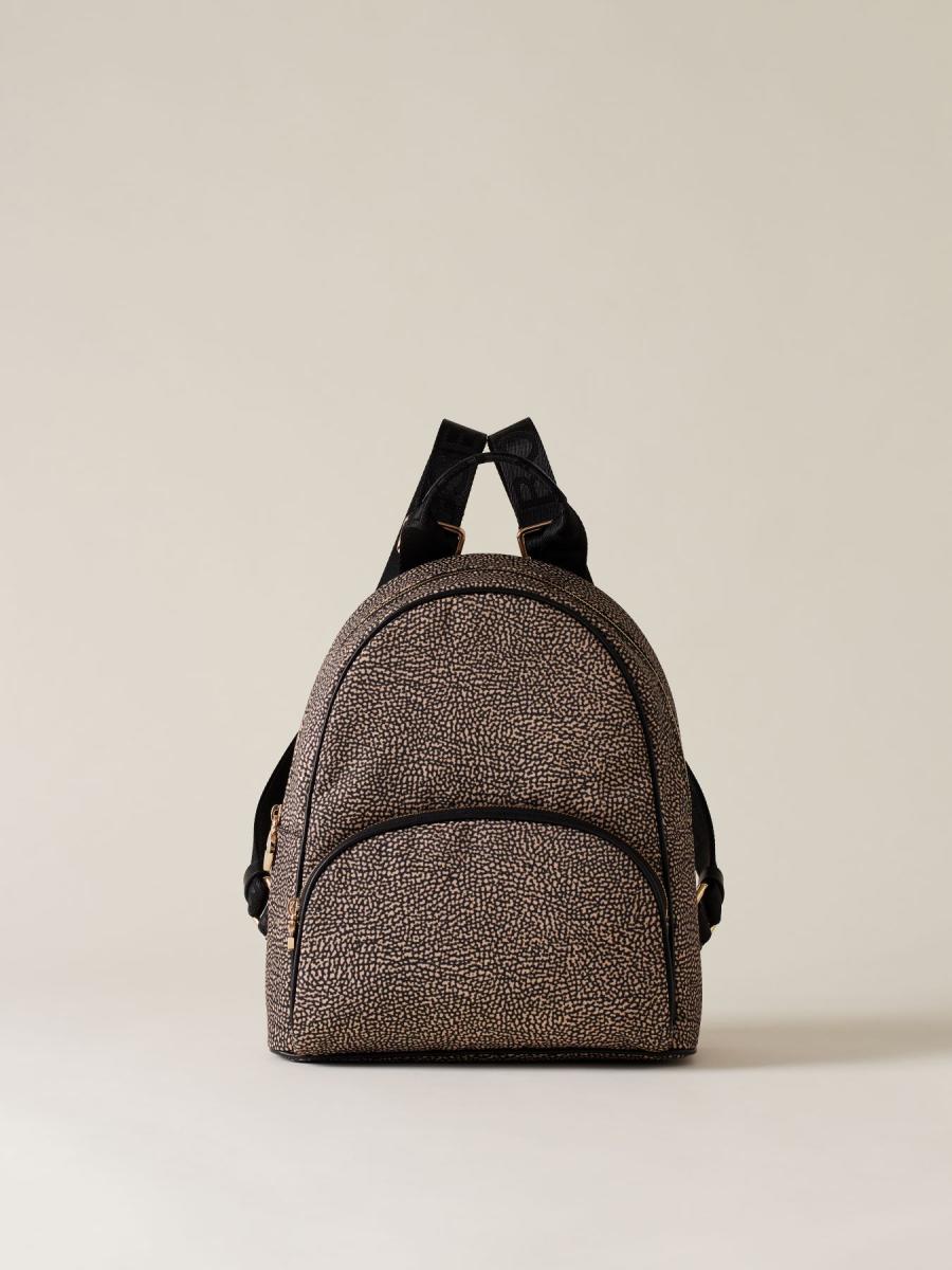 ZAINO MEDIUM OP NATURALE NERO 1