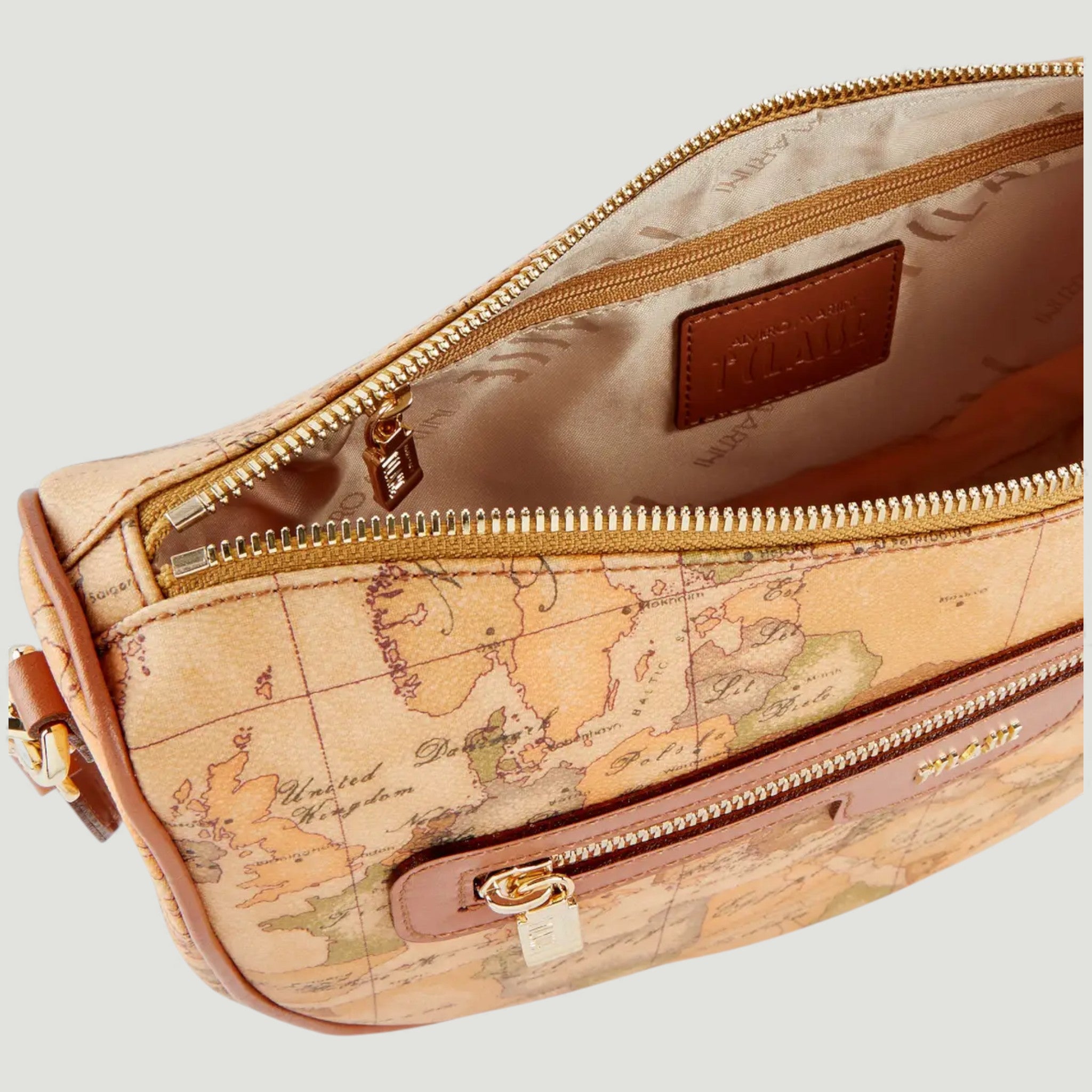 ALVIERO MARTINI 1^ CLASSE BORSA A TRACOLLA MEZZALUNA GEO CLASSIC