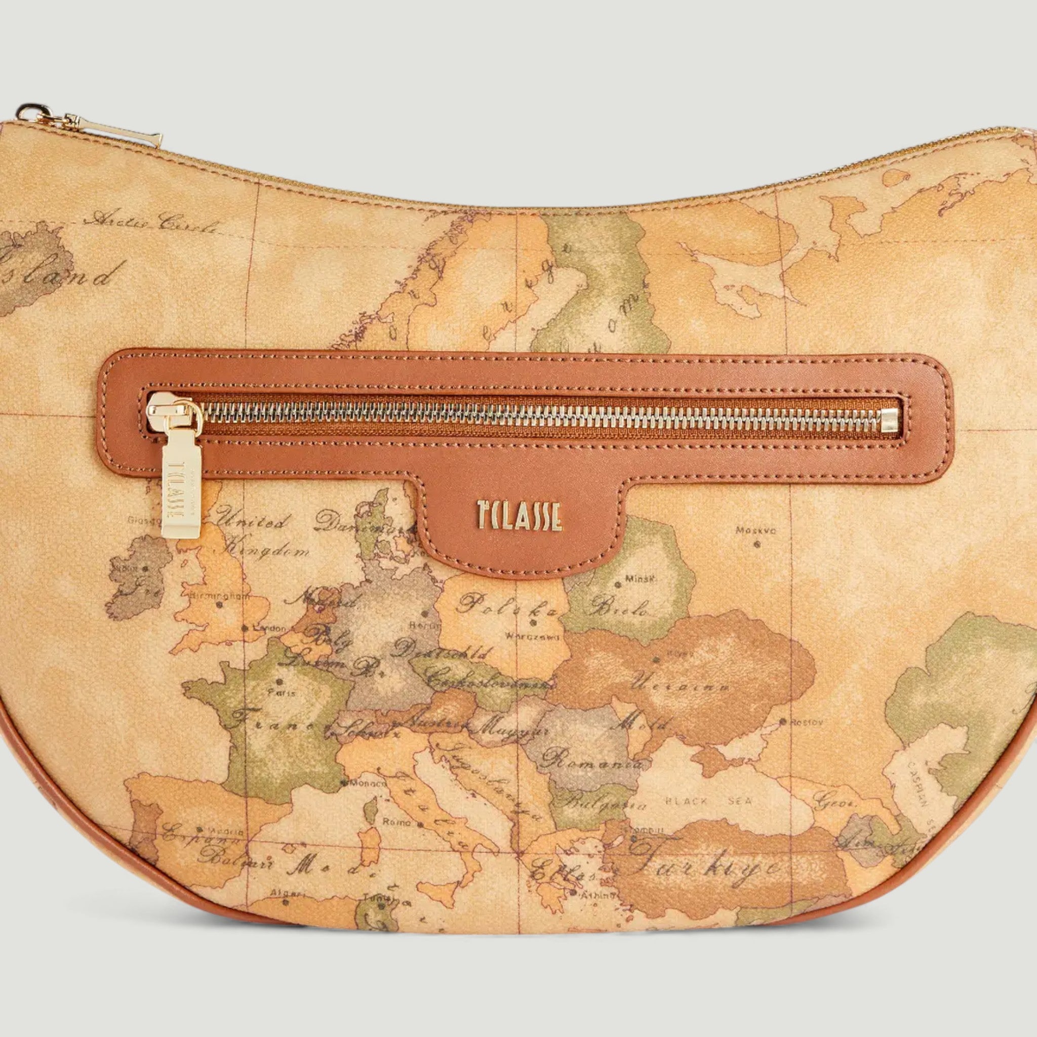 ALVIERO MARTINI 1^ CLASSE BORSA A TRACOLLA MEZZALUNA GEO CLASSIC