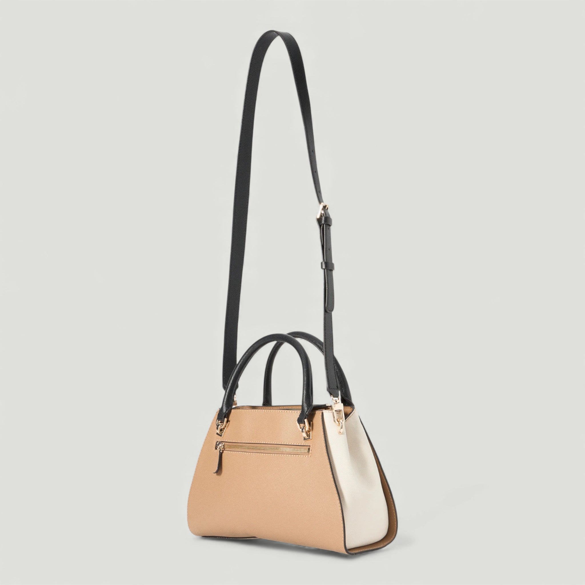 GUESS BORSA NOELLE II LUXURY SATCHEL TAN MULTI