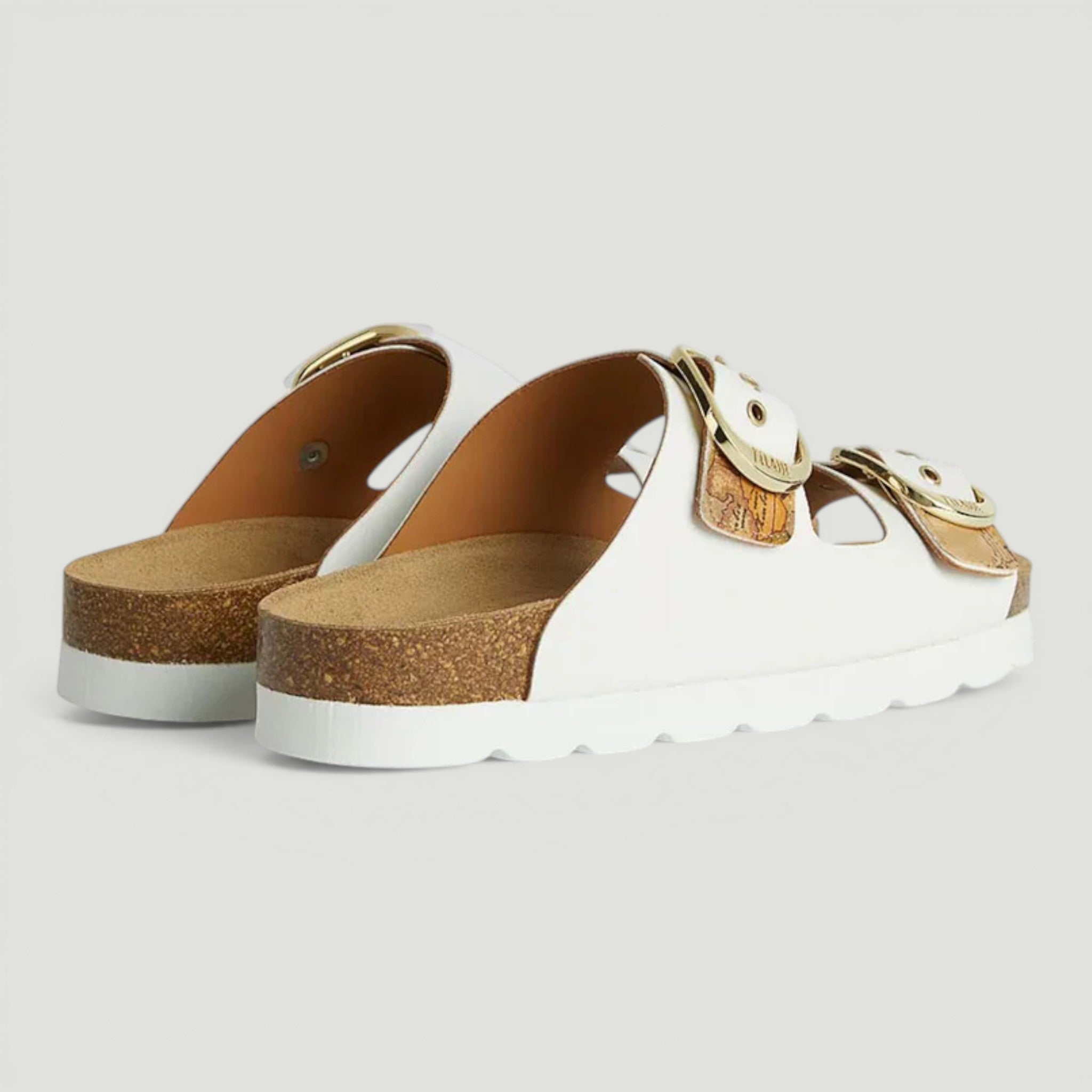 ALVIERO MARTINI 1^CLASSE CIABATTA DOPPIA FIBIA BIANCO