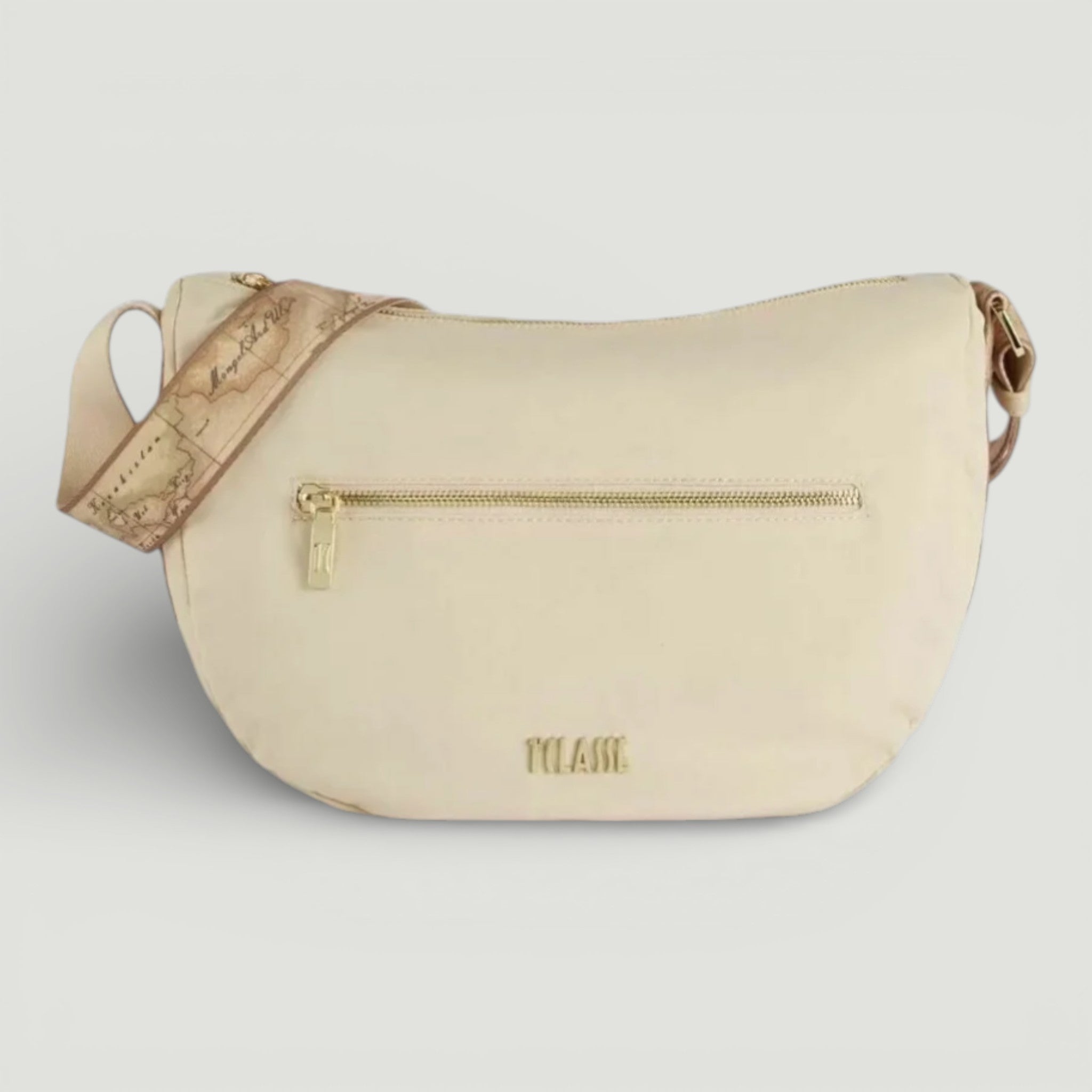 ALVIERO MARTINI 1^CLASSE BORSA MEZZALUNA CHAMPAGNE