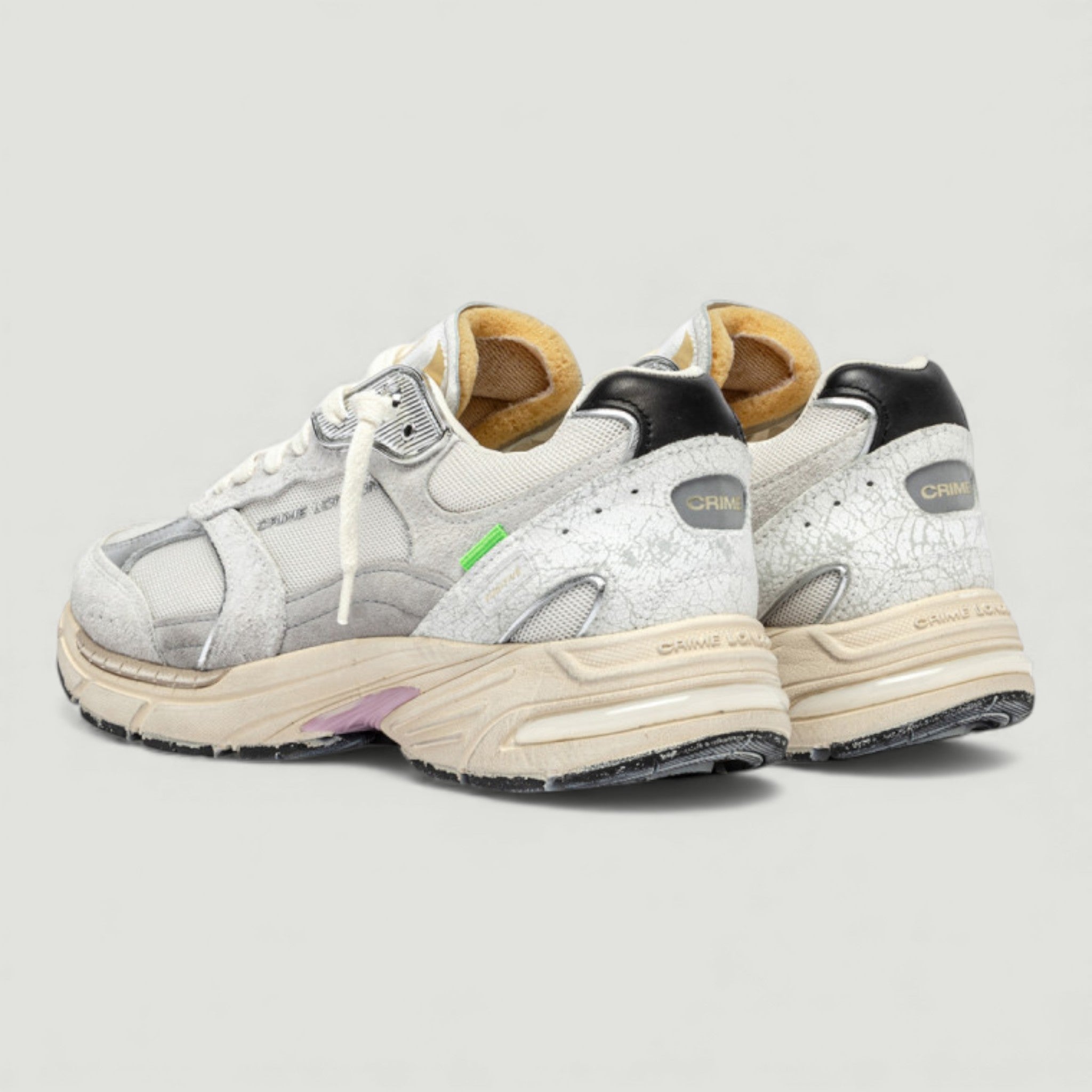 CRIME LONDON SNEAKERS FUGITIVE 9094 LONDON FOG GRIGIO