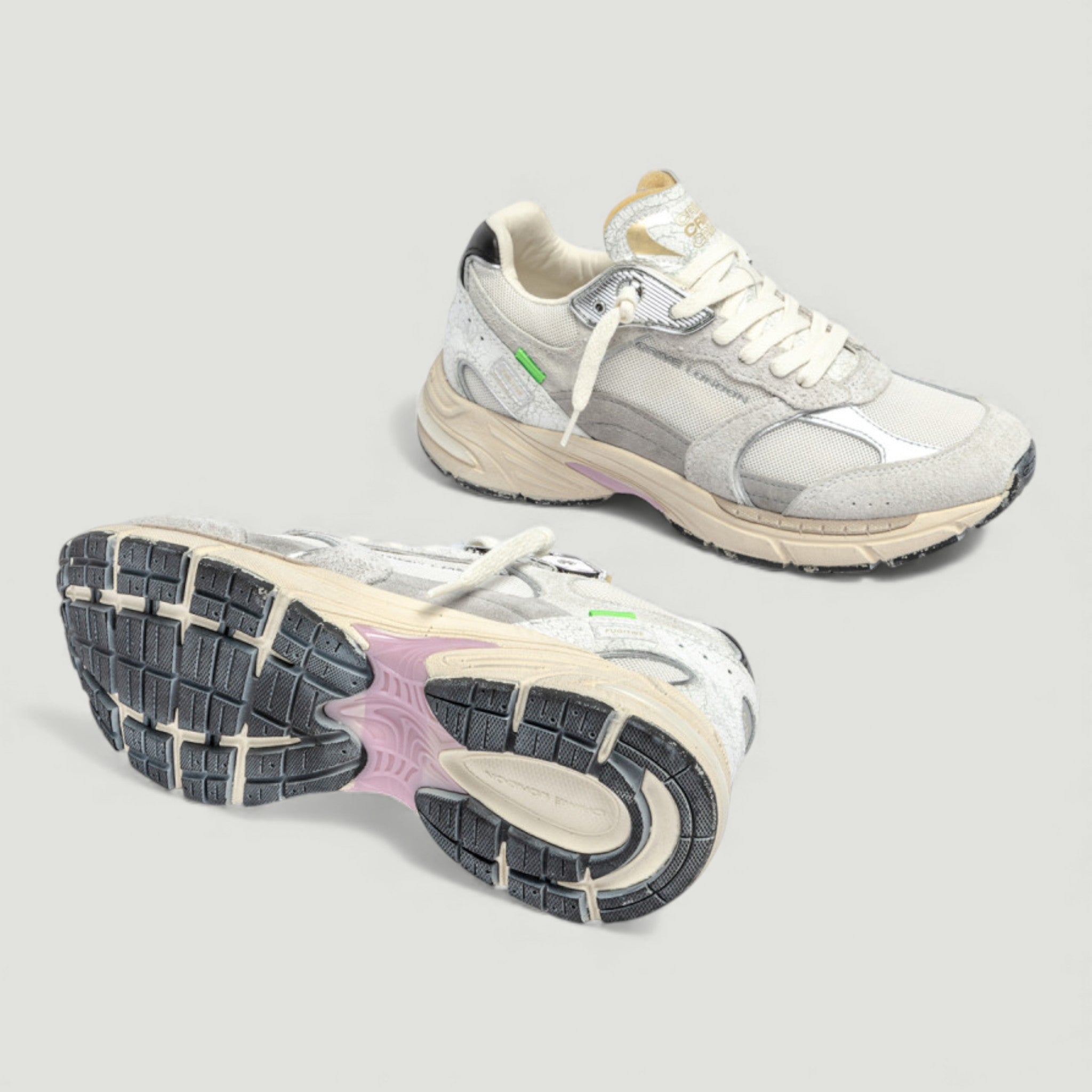 CRIME LONDON SNEAKERS FUGITIVE 9094 LONDON FOG GRIGIO