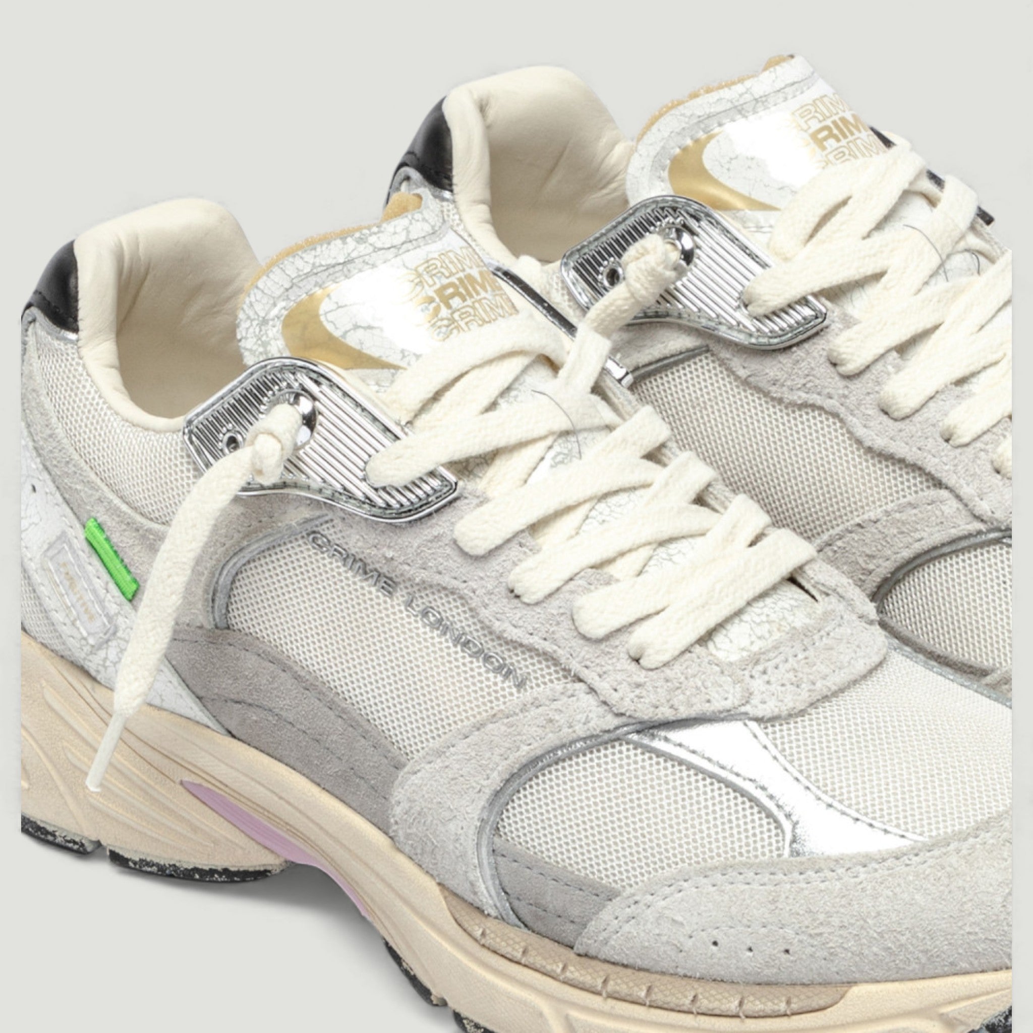 CRIME LONDON SNEAKERS FUGITIVE 9094 LONDON FOG GRIGIO