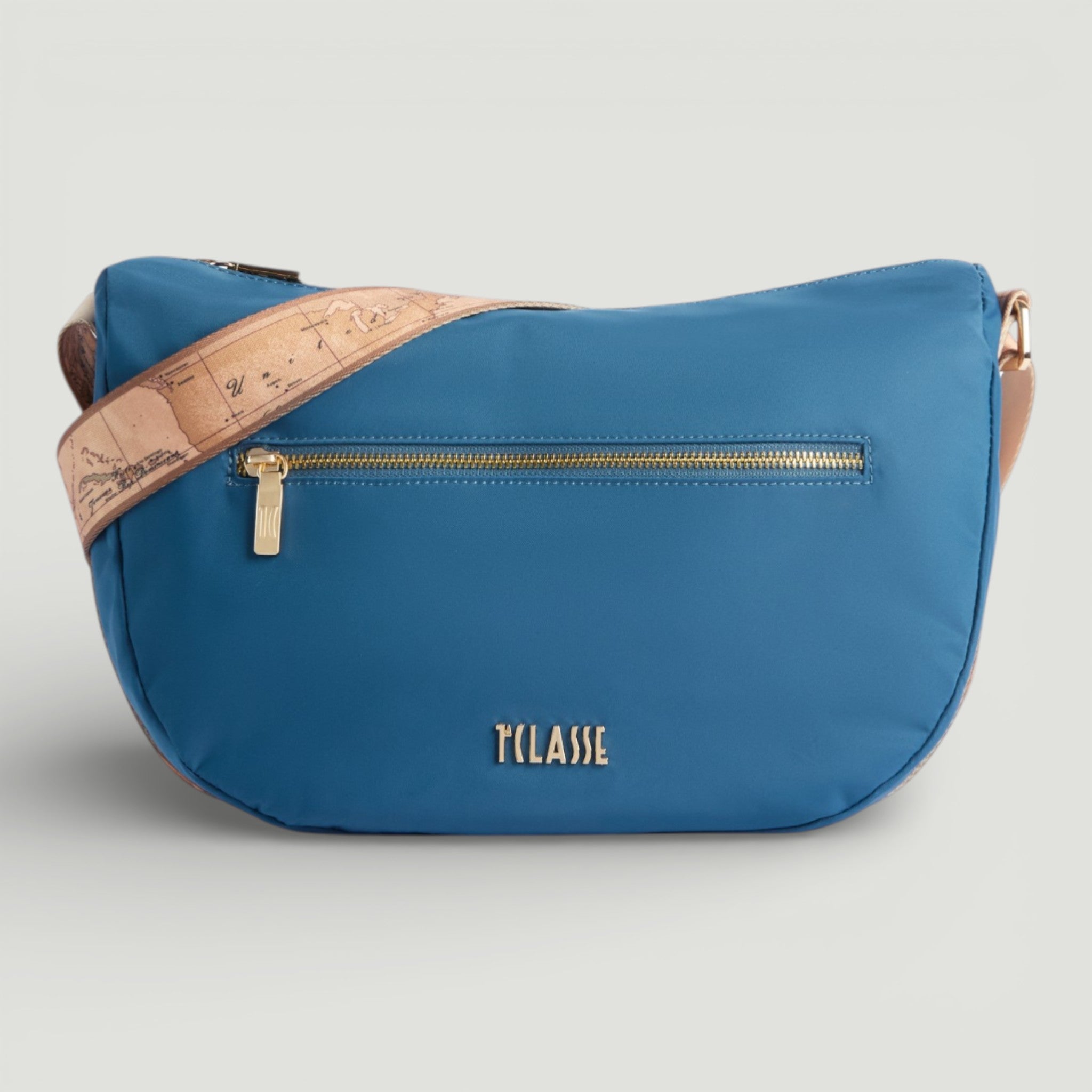 ALVIERO MARTINI 1^CLASSE BORSA MEZZALUNA BLU PACIFICO