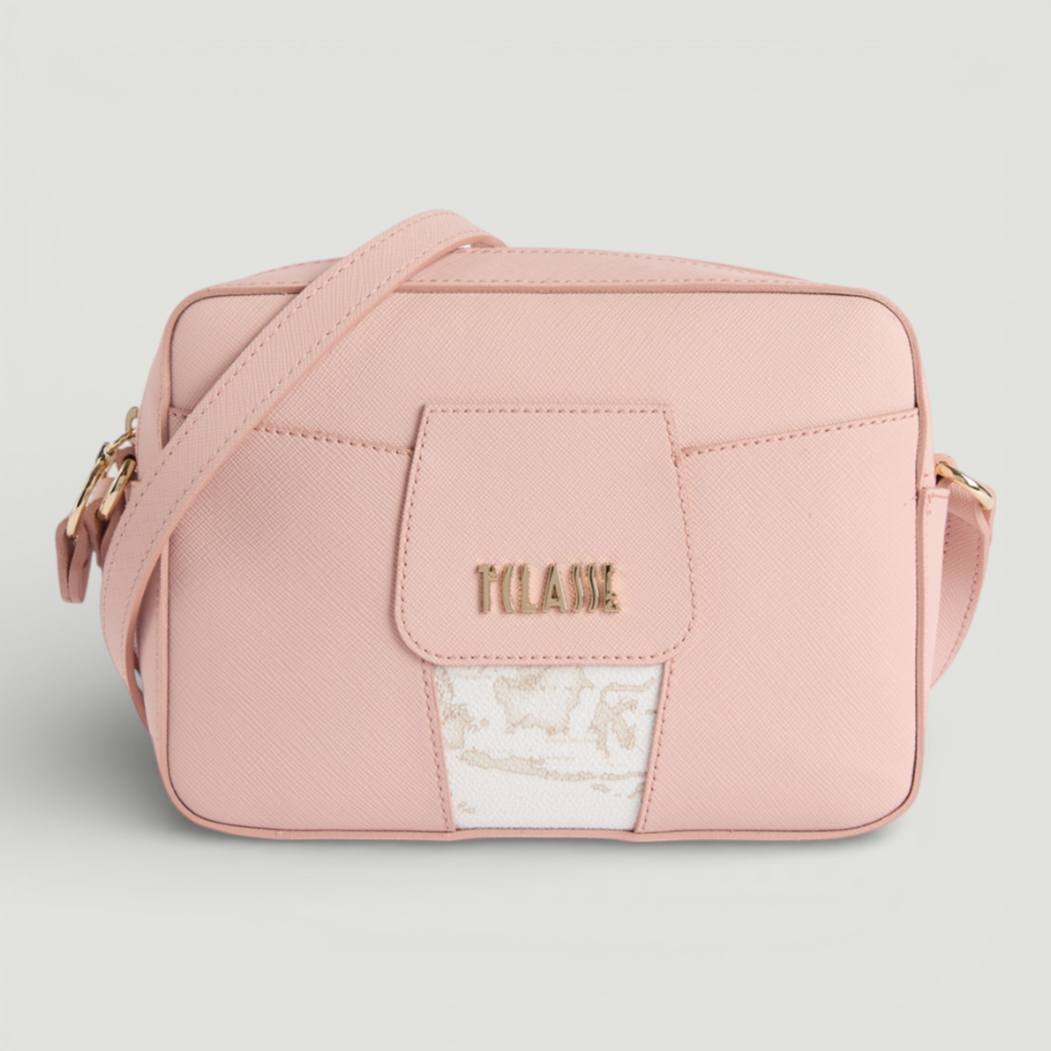 ALVIERO MARTINI 1^ CLASSE BORSA TRACOLLINA REPORTER ROSA CAMEO