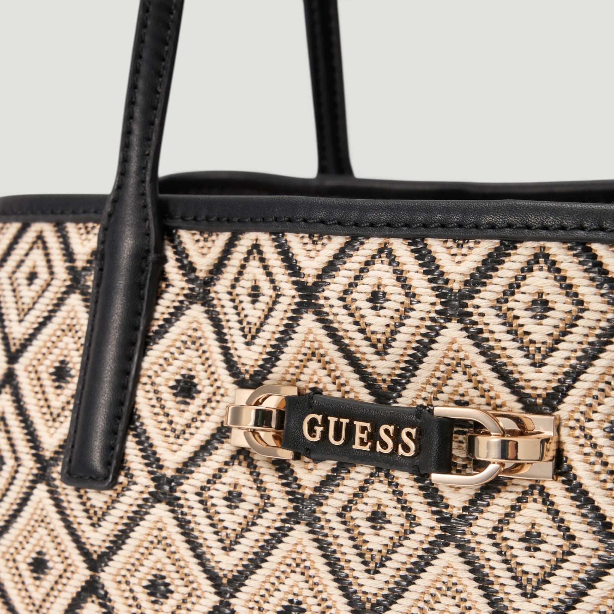 GUESS BORSA SHOPPING SHOPIA LARGE 2 IN 1 TOTE BLACK