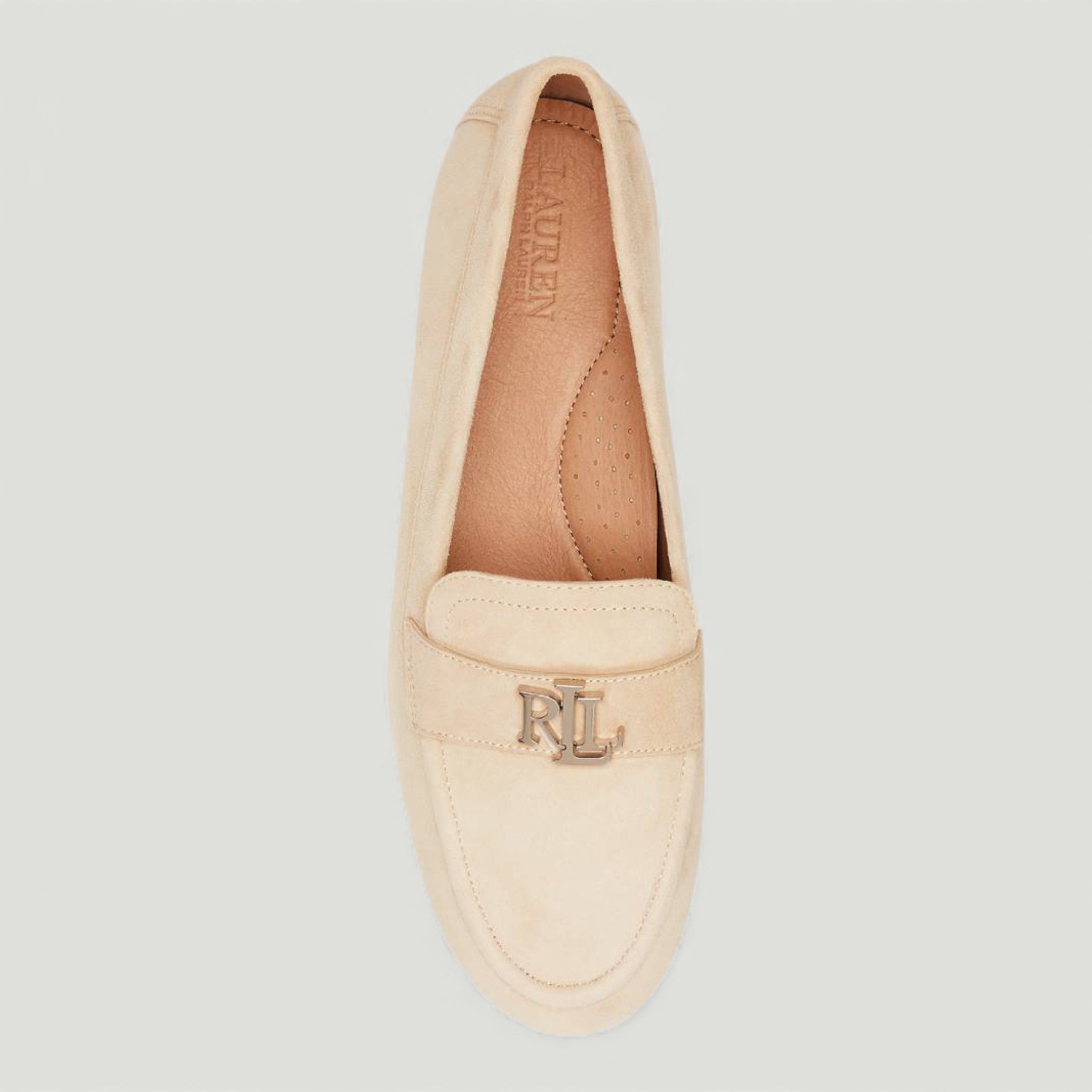 RALPH LAUREN MOCASSINI AVERI III IN CAMOSCIO SAND DUNE