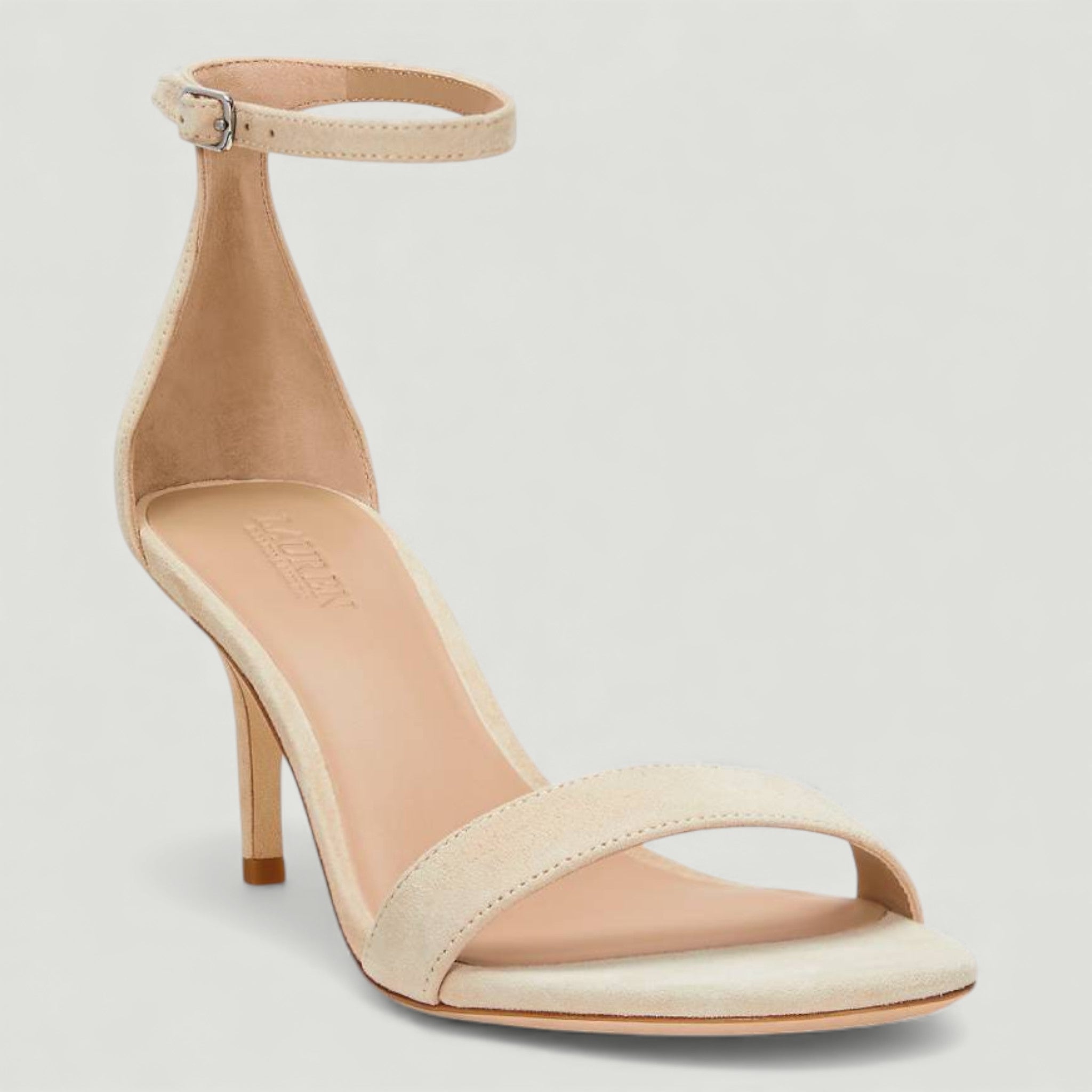 RALPH LAUREN SANDALI ALLIE IN CAMOSCIO SAND DUNE
