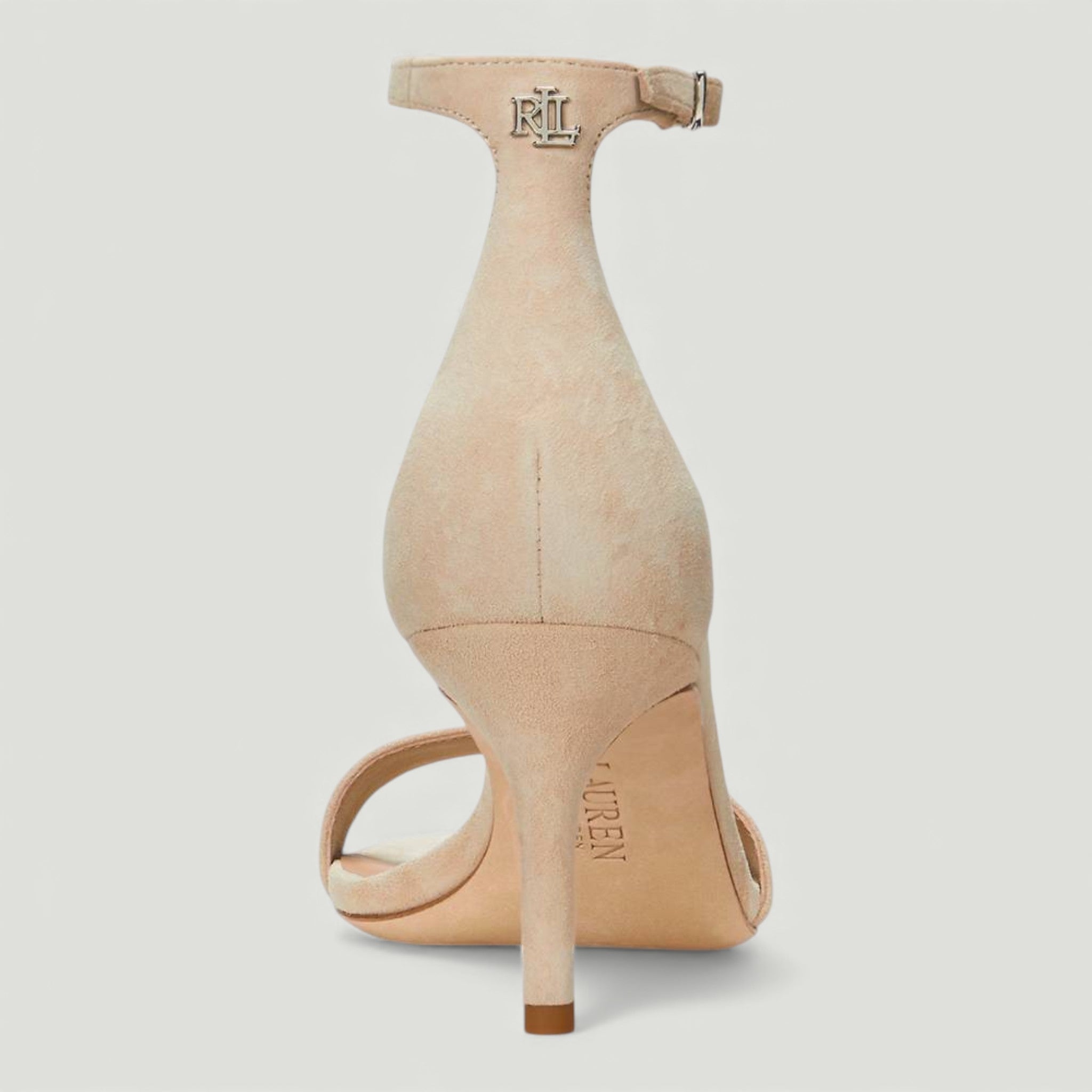 RALPH LAUREN SANDALI ALLIE IN CAMOSCIO SAND DUNE