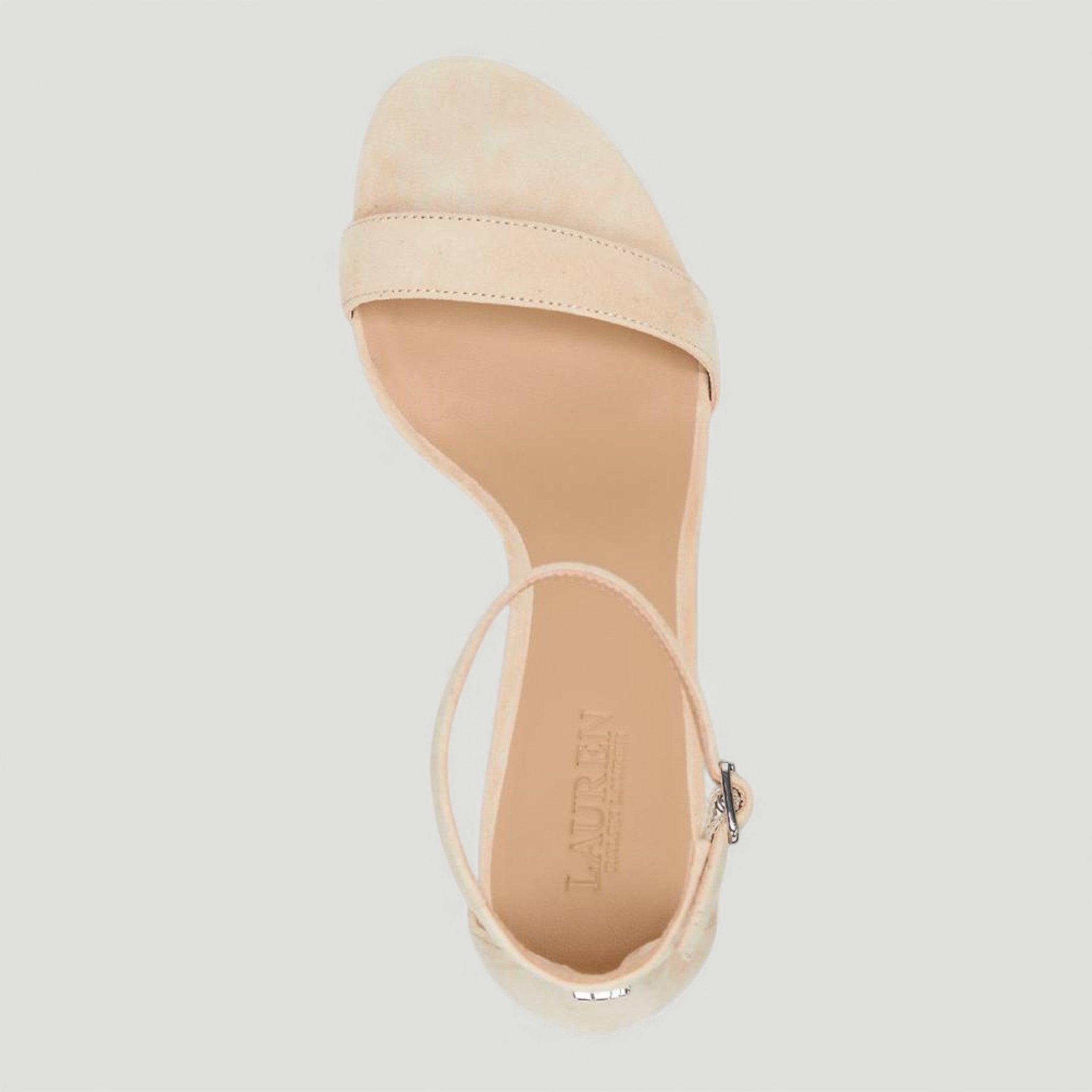 RALPH LAUREN SANDALI ALLIE IN CAMOSCIO SAND DUNE