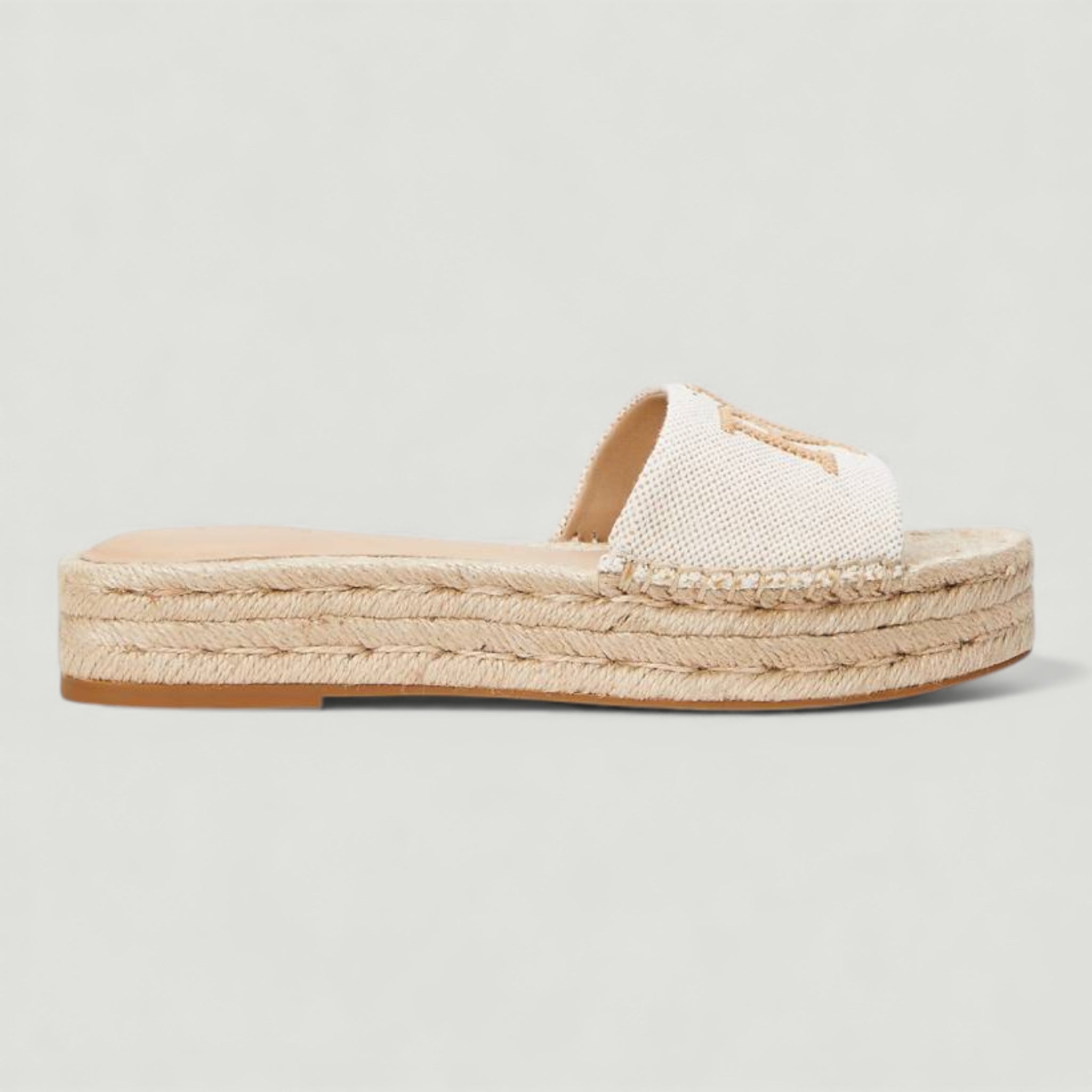 RALPH LAUREN ESPADRILLAS POLLY IN TELA SOVRATINTA NATURAL/BUFF