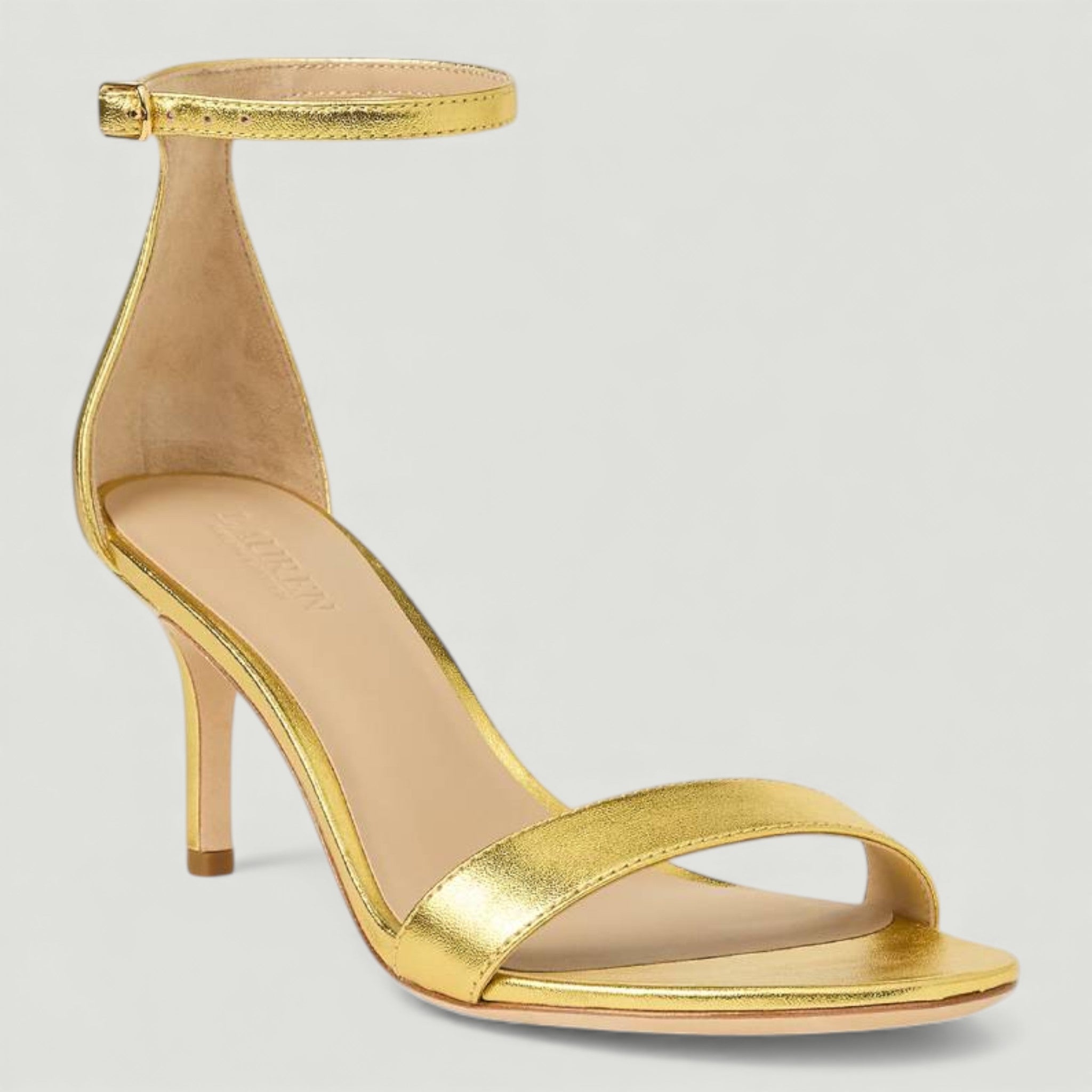 RALPH LAUREN SANDALI ALLIE METALLIZZATI MODERN GOLD